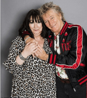 Sarah with her father, Rod Stewart